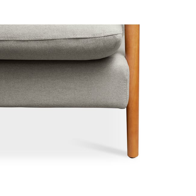 Astrid 3 Seater Sofa - Oak, Ivory - 10
