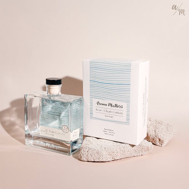 Aroma Matters Reed Diffuser - Clean Cotton (2 Sizes) - 10 - Aroma Matters, Clean Cotton, 5 FL OZ, Pure Cotton, Pure & Light