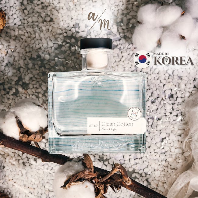 Aroma Matters Reed Diffuser - Clean Cotton (2 Sizes) - 3 - Cotton, fragrance, clean, light, soybean oil, soybean paste