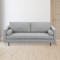 Nolan 3 Seater Sofa in Slate (Fabric) with Vezel Lounge Chair in Oak, Russett - 3