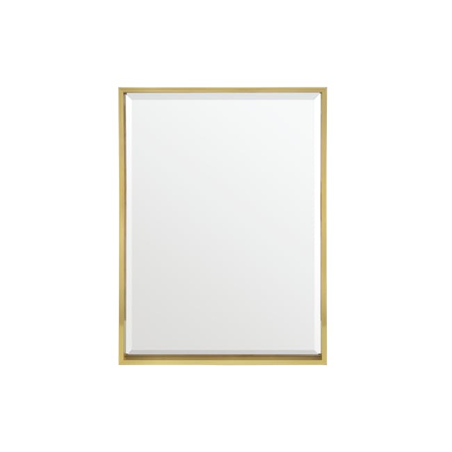 Julia Half-Length Mirror 60 x 80 cm - Brass - 0