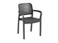 Chloe Stackable Chair - Graphite