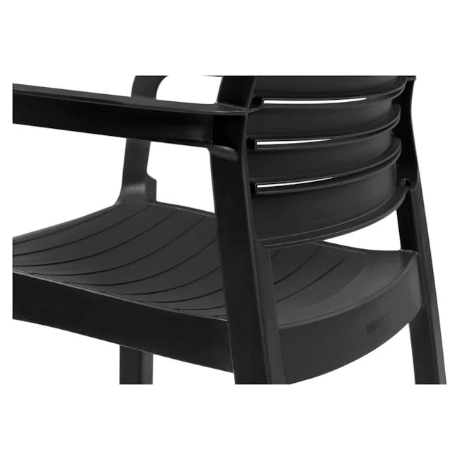Chloe Stackable Chair - Graphite - 1