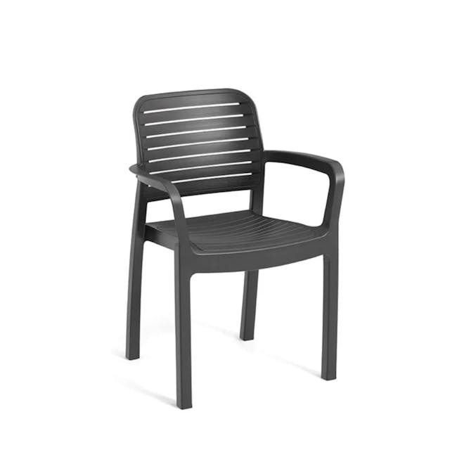 Chloe Stackable Chair - Graphite - 7