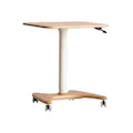 Easton Adjustable Table 0.6m - Oak, White