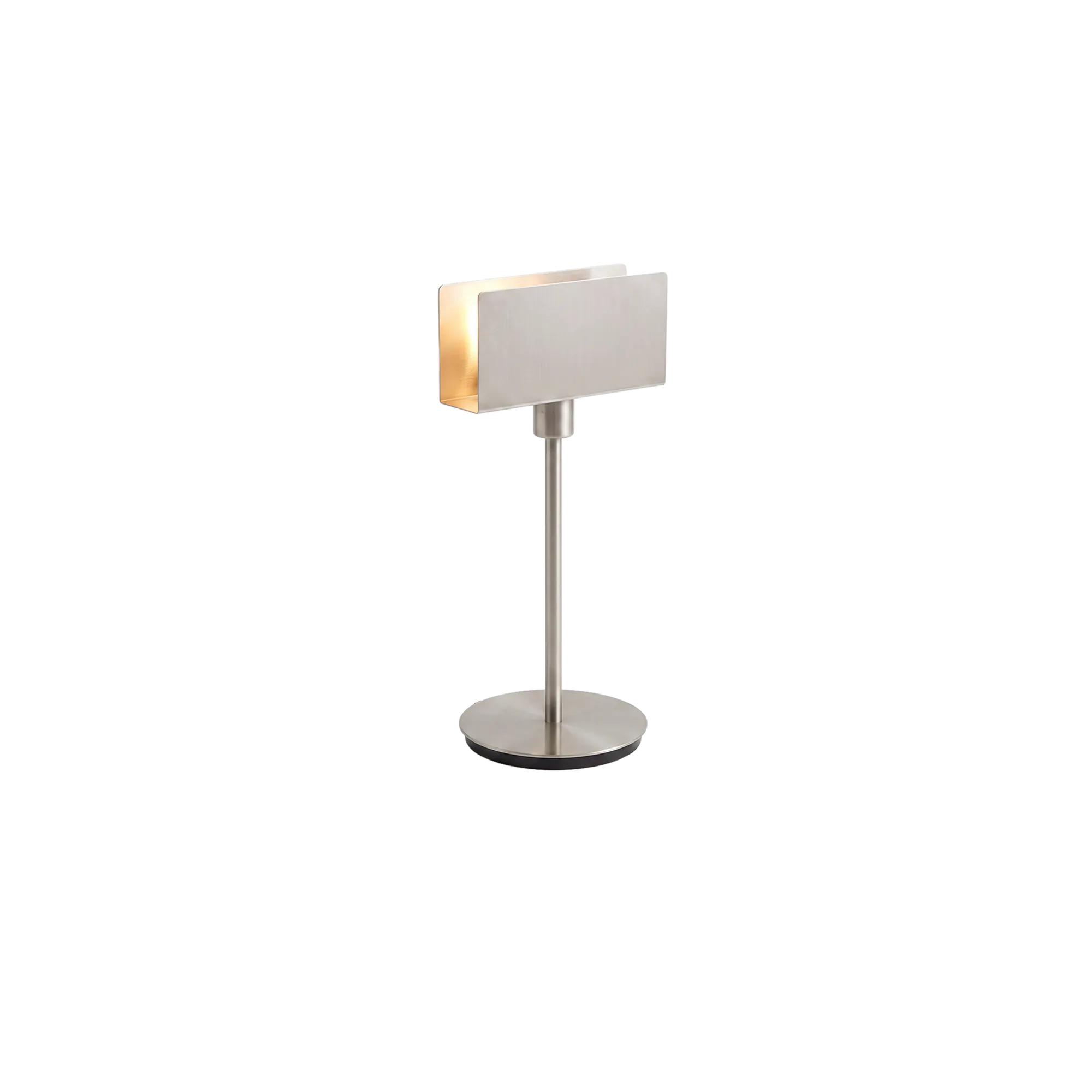 Bent Table Lamp - Silver