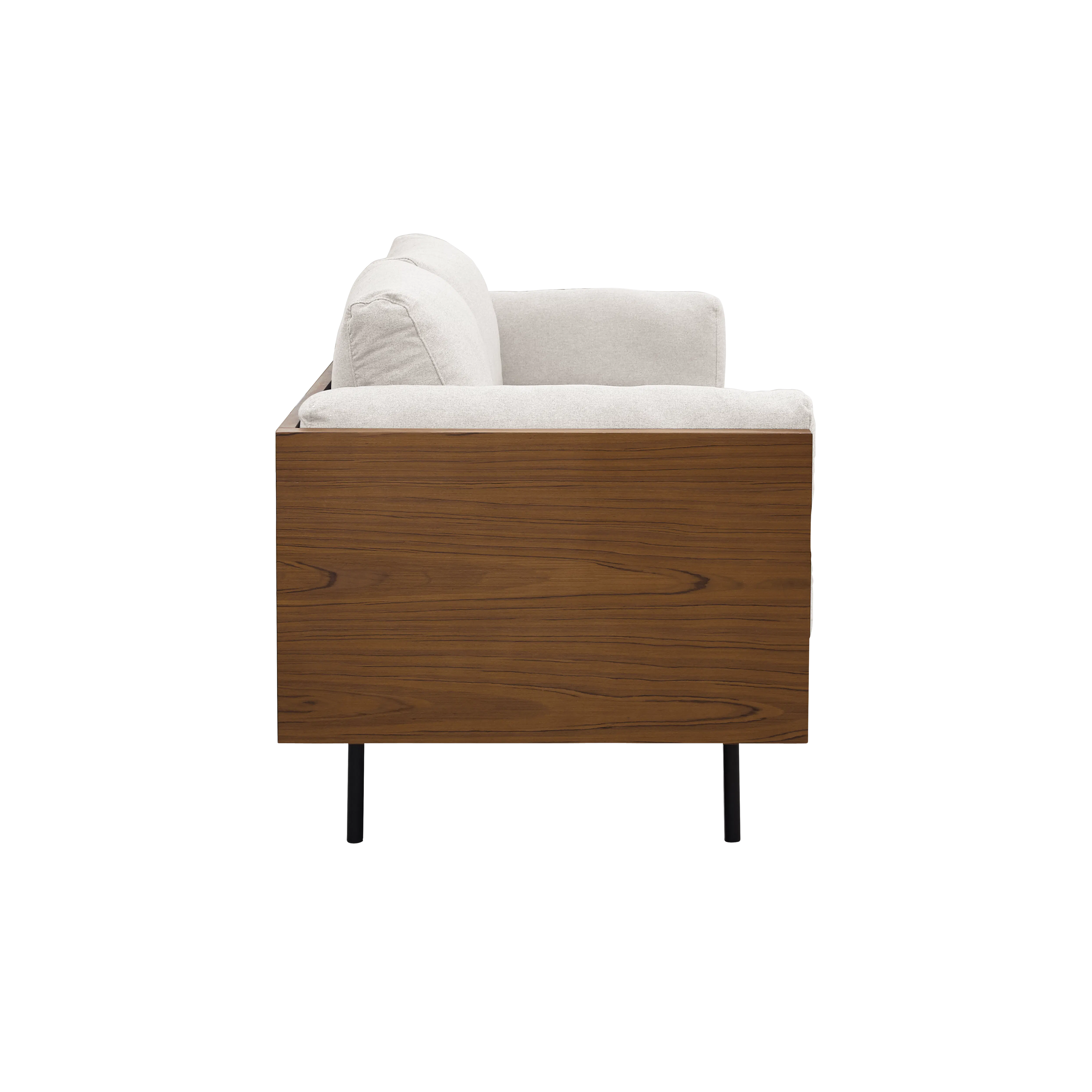 Bentley 3 Seater Sofa - Ivory (Fabric) - 7