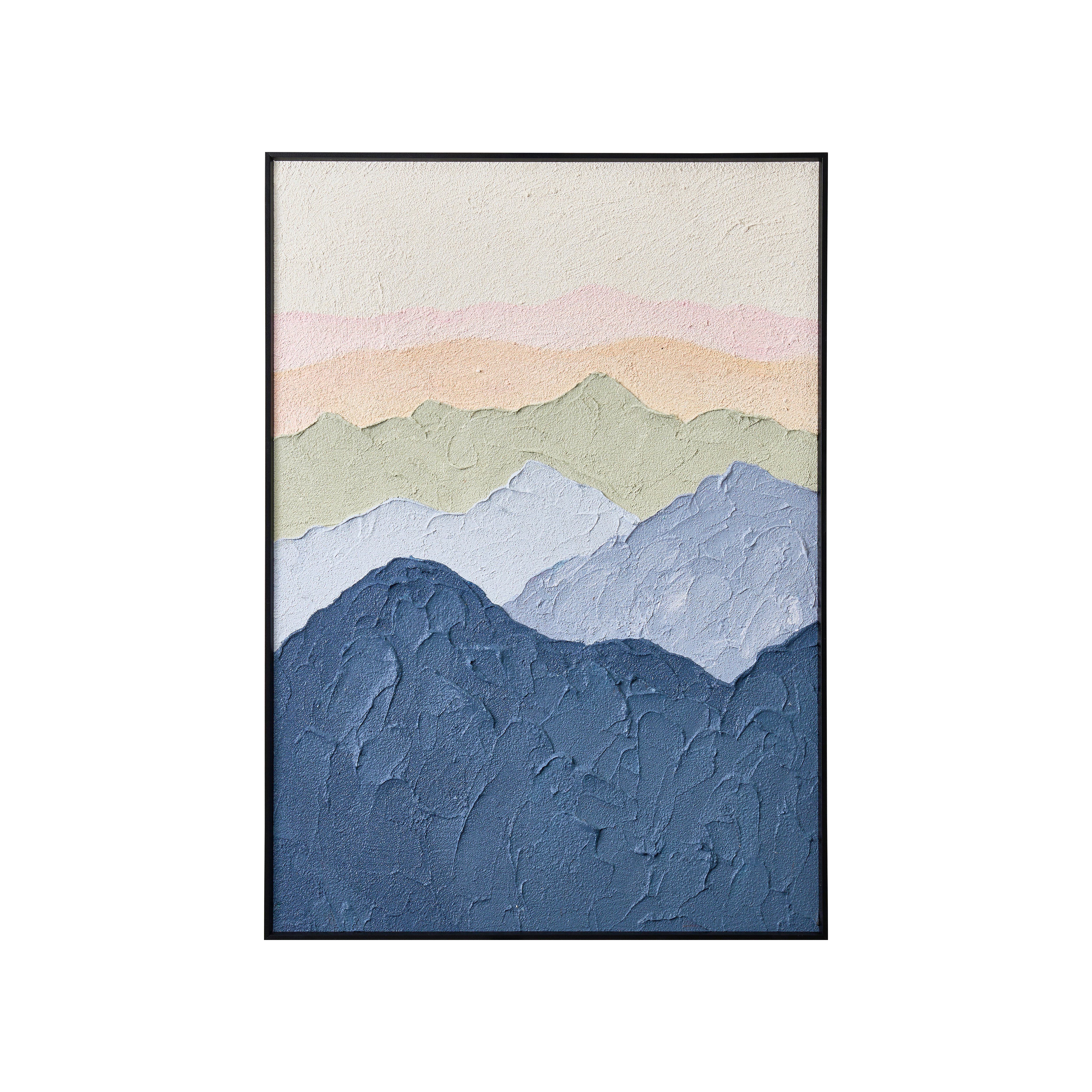 Gradient Serenity 3D Textured Painting 50 x 70 cm