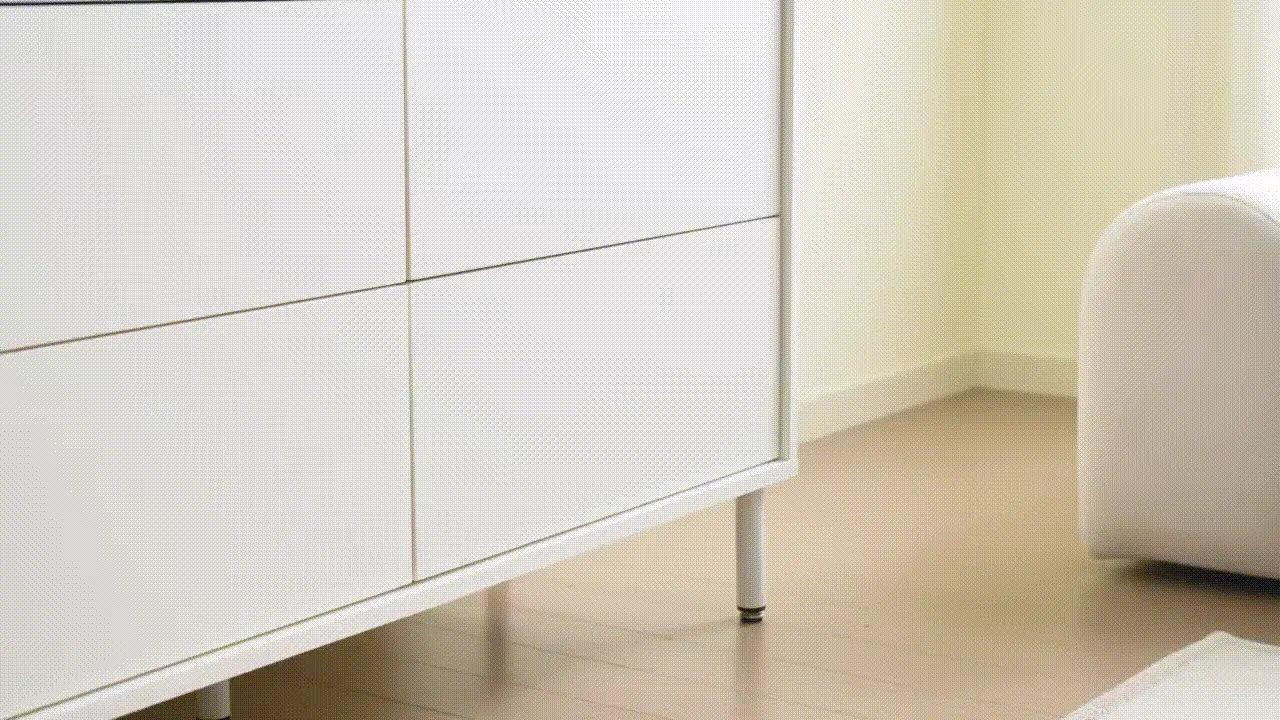 Mono 3 Drawer Chest 0.8m - White - 7