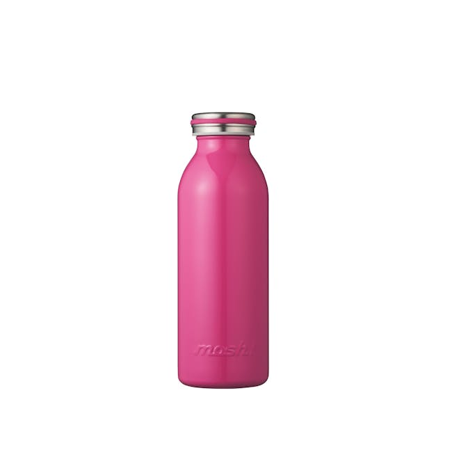MOSH! Double-walled Stainless Steel Bottle 450ml -  Lite Pink - 0