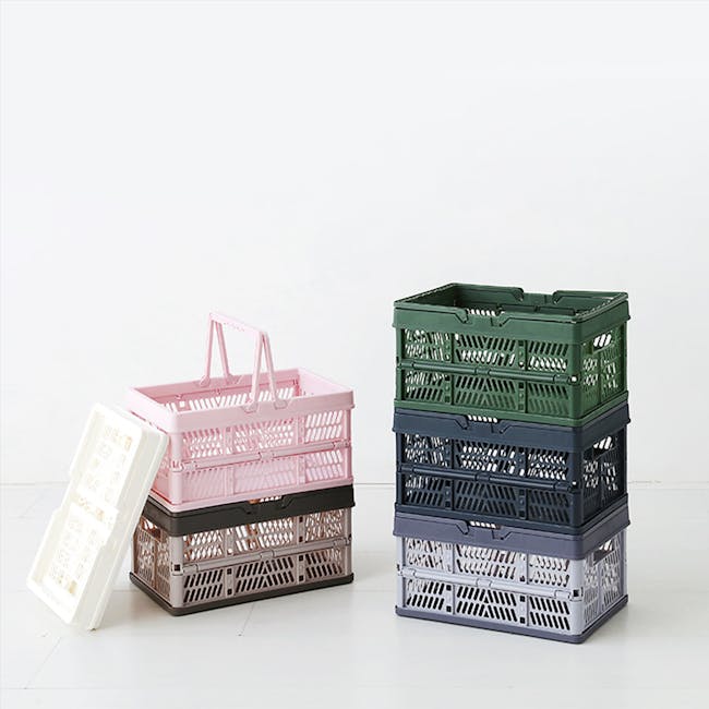 Kono Foldable Storage Basket 8L - Duo Grey - 6