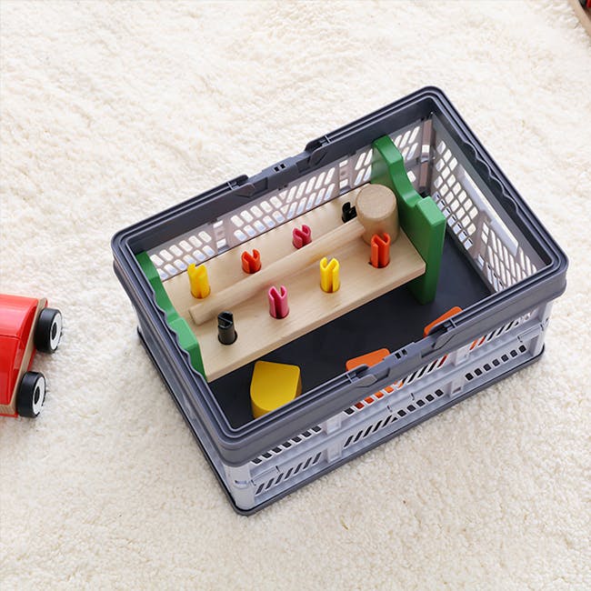 Kono Foldable Storage Basket 8L - Duo Grey - 3