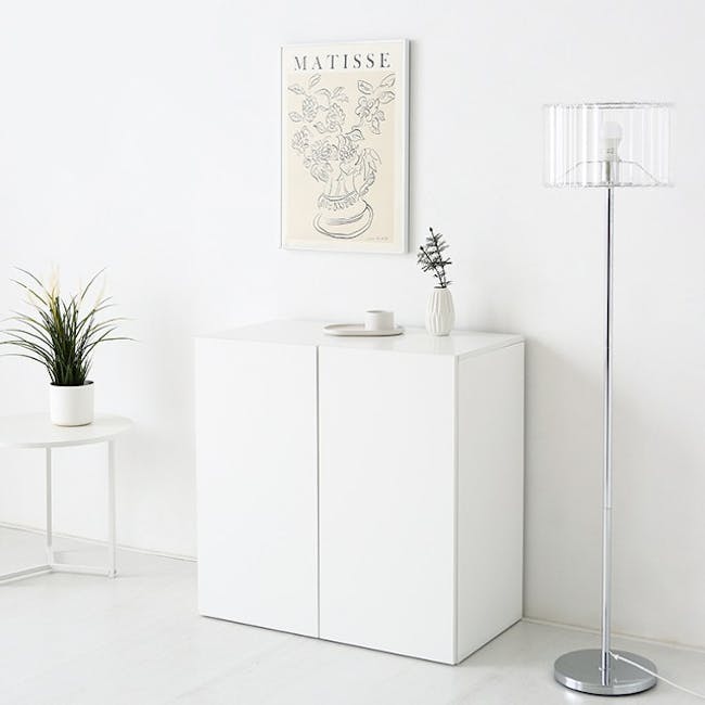 (As-is) Fikk Modular 2 Door Cabinet - White - 10