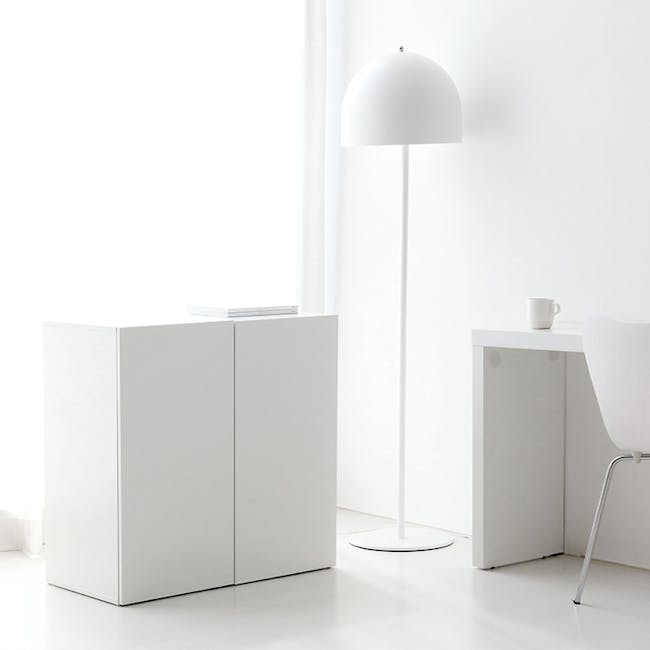 (As-is) Fikk Modular 2 Door Cabinet - White - 11