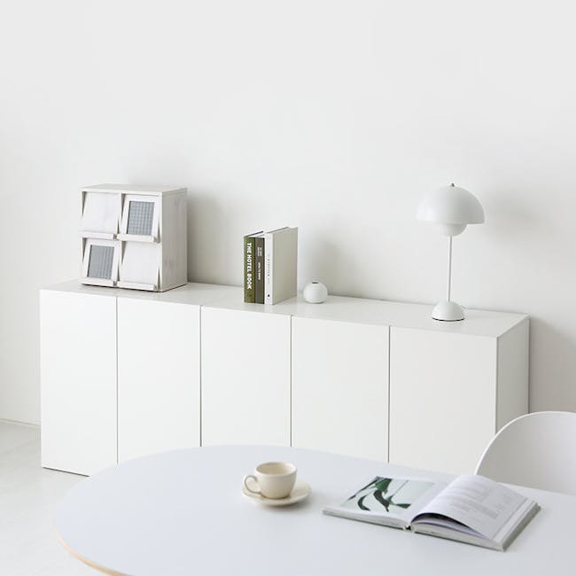 (As-is) Fikk Modular 2 Door Cabinet - White - 12