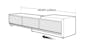 Jordin Extendable TV Console 1.6m-2m - White, Maple - 11