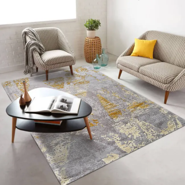 Milano Low Pile Rug - Royal Gold (4 Sizes) - 3