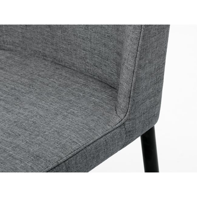 Jake Dining Chair - Black, Oyster Grey - 5