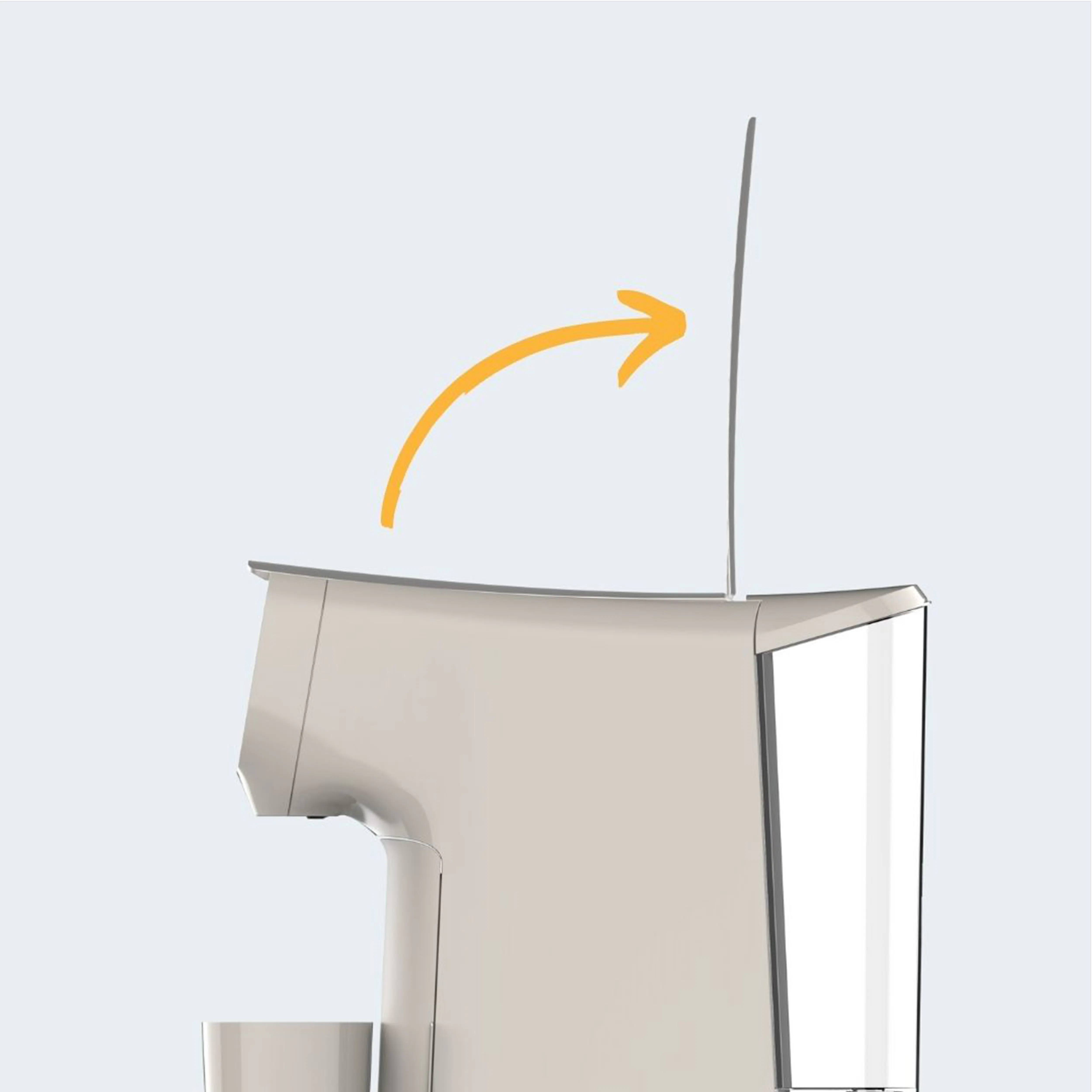 KITH AVA Capsule Coffee Machine - Vanilla White - 10 - 3D rendering, modern design, sleek lines, minimalist aesthetic
