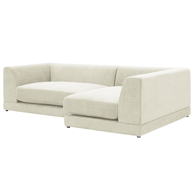 Abby L-Shaped Lounge Sofa - Pearl - 2