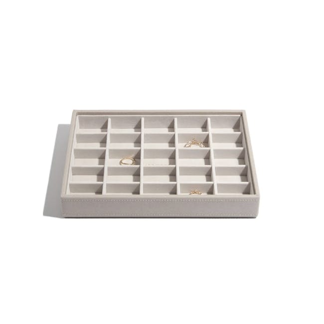 Stackers Classic 25 Compartment Trinket Layer - Taupe - 0