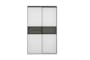 Lorren Sliding Door Wardrobe 1 with Glass Panel - Matte White - 7