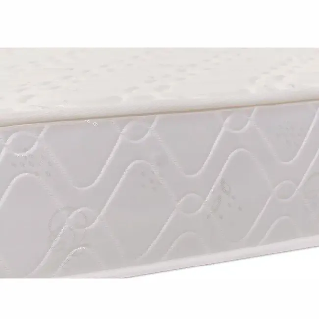 Backmaster Bonnell Spring 15cm Mattress - Extra Firm (4 Sizes) - 8 - White mattress with wavy pattern, textured surface