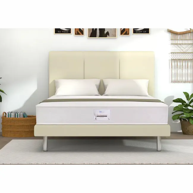 Backmaster Bonnell Spring 15cm Mattress - Extra Firm (4 Sizes) - 2 - Modern minimalist bedroom, white and beige color