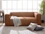 Antonio 3 Seater Sofa - Penny Brown (Premium Aniline Leather) - 1