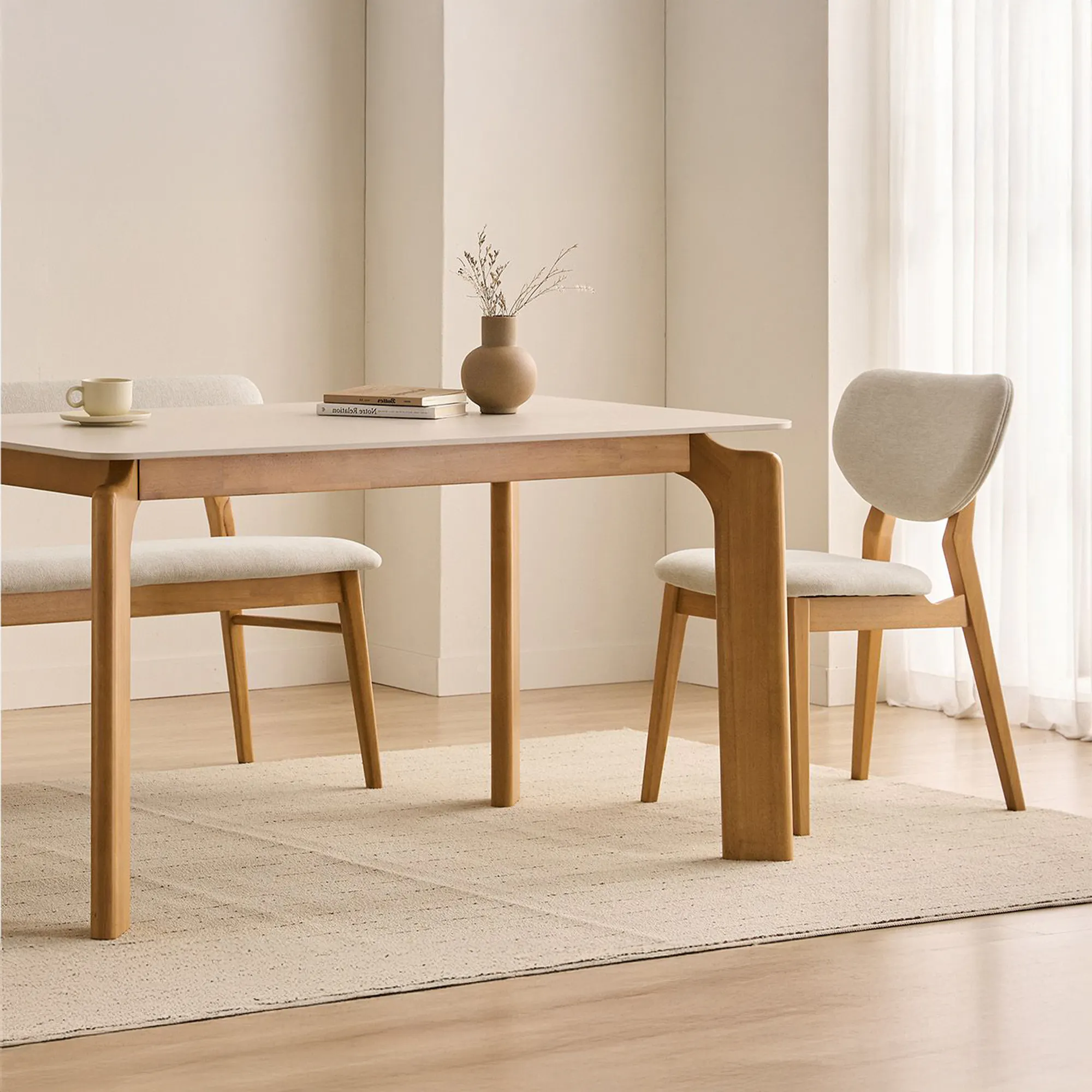 Ardin Dining Table 1.8m - Natural (Ceramic) - 20