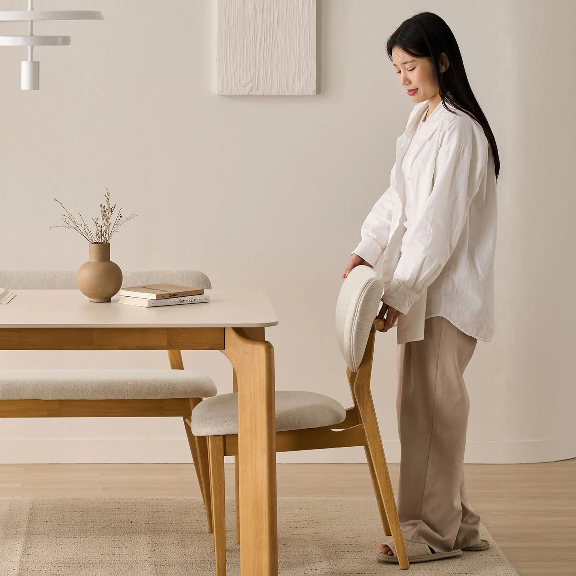 Ardin Dining Table 1.8m - Natural (Ceramic) - 10
