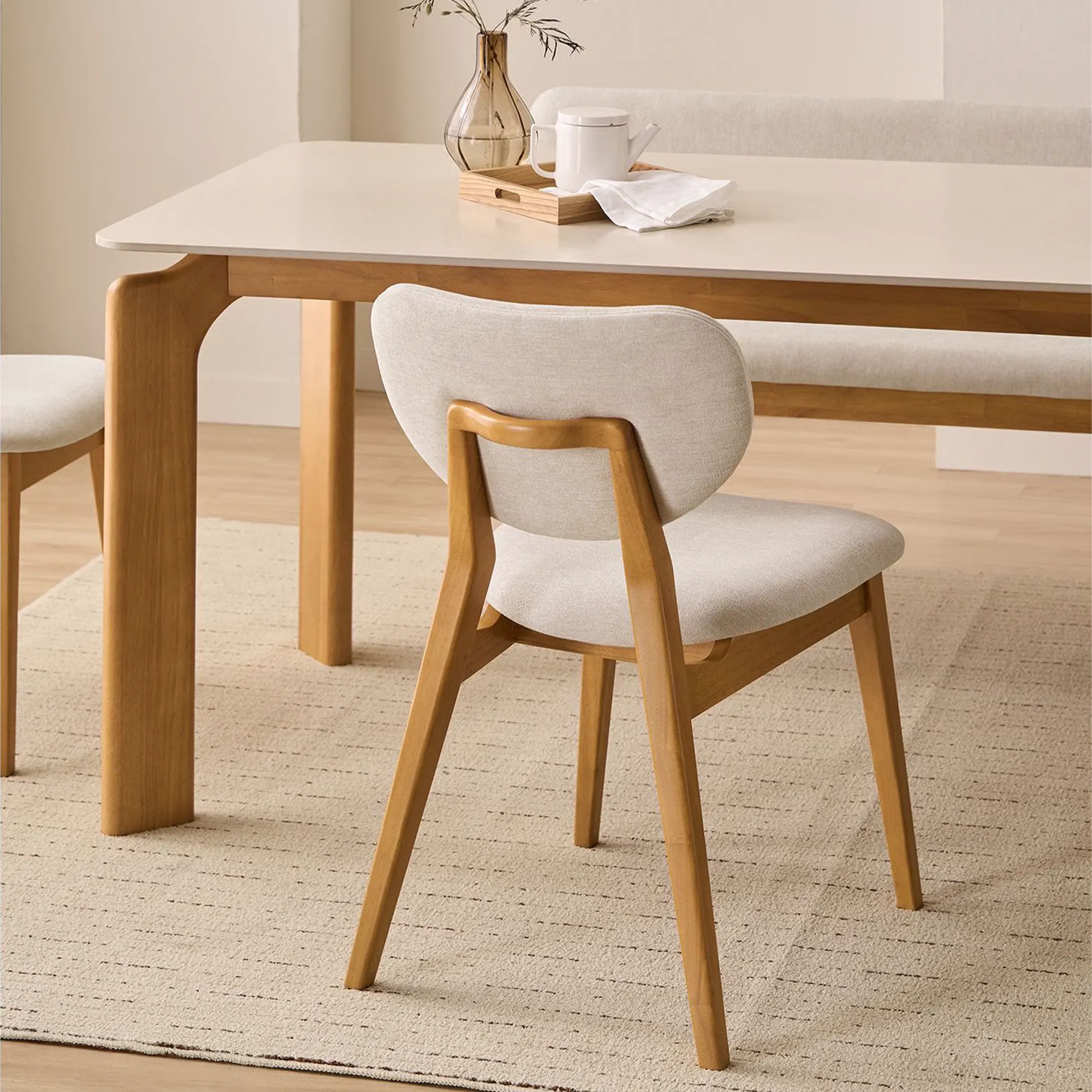 Ardin Dining Table 1.8m - Natural (Ceramic) - 7