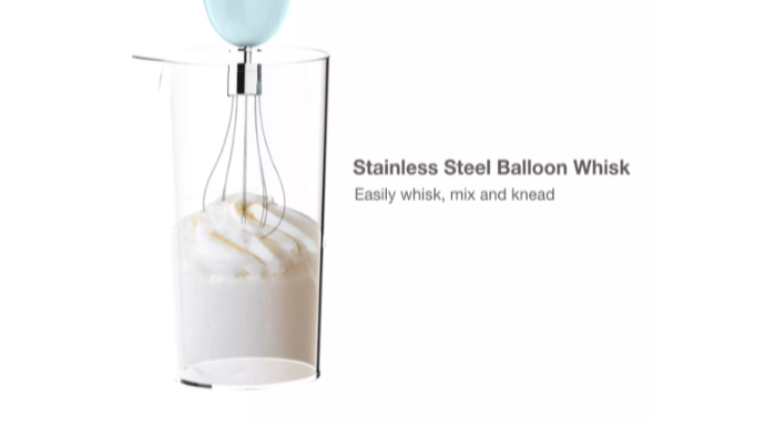 Odette Multifunction Immersion Handheld Blender Light Blue, Odette