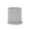 Round Concrete Pot with Saucer - Large - 0