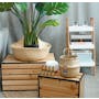 ecoHOUZE Seagrass Plant Basket With Handles - Natural (2 Sizes) - 1