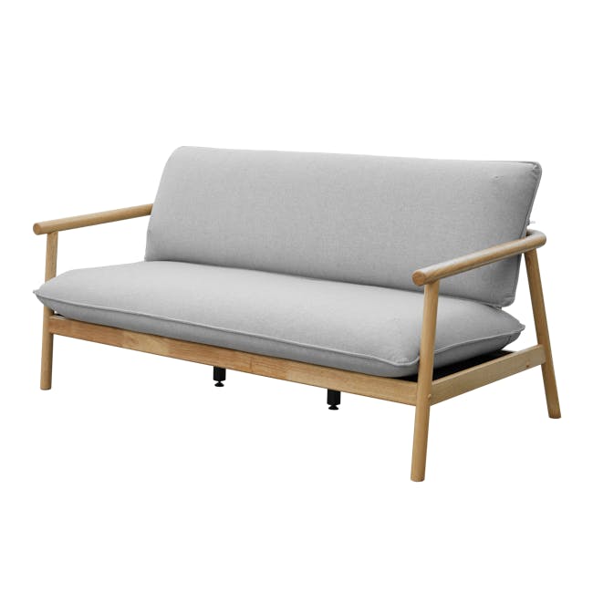 (As-is) Rikku 3 Seater Sofa - Natural, Slate (Fabric) - 8