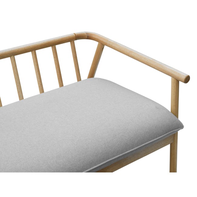 Rikku 3 Seater Sofa - Natural, Slate (Fabric) - 6