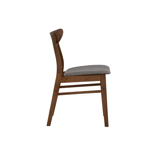 Macy Dining Chair - Cocoa, Grey (Fabric) - 9