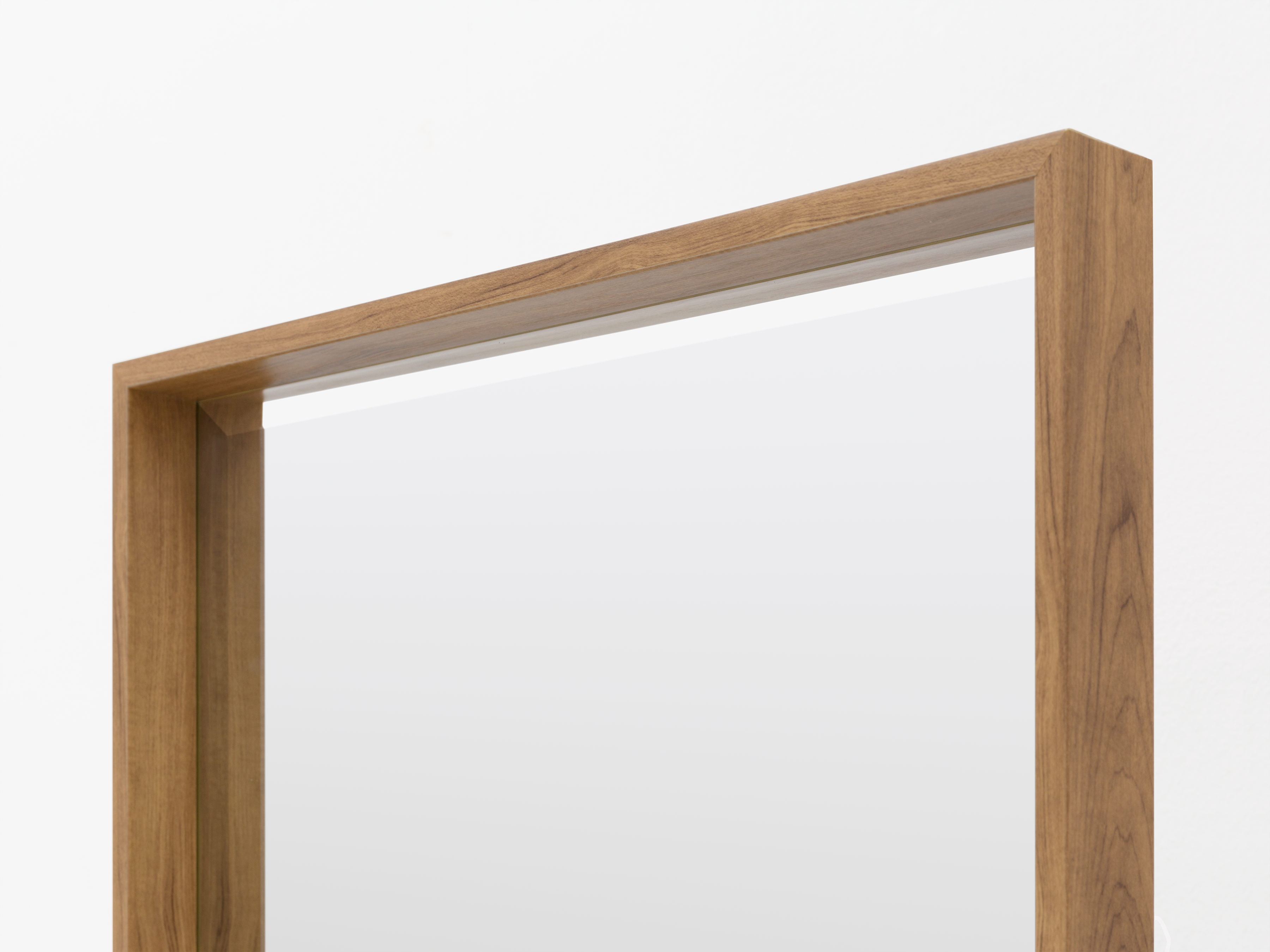 oak surround wall mirror