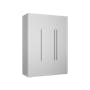 Lucca 3 Door Wardrobe 3 - Matte White - 3