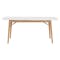 Hagen Marble Dining Table 1.8m with 4 Caine Chairs in Natural - 8