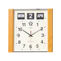 TWEMCO Square Wood Flip Clock - Oak