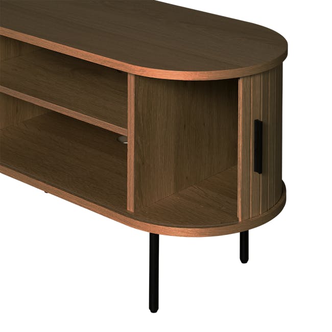 Nola TV Console 1.5m - Walnut - 7 - Wooden shelf, wooden table, wooden cabinet, wooden shelf unit, wooden shelf, wooden