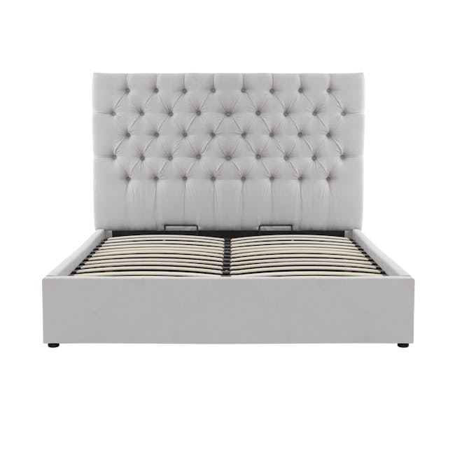 Isabelle Queen Storage Bed - Silver Fox (Fabric) - 2