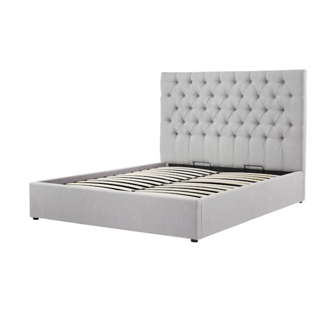 Isabelle Queen Storage Bed - Silver Fox (Fabric) - 6