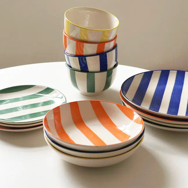 Circus Ceramic Rice Bowl - Orange - 3