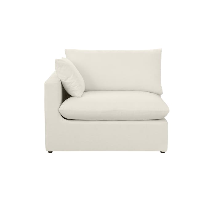 Russell 3 Seater Sofa with Ottoman - Oat (Eco Clean Fabric) - 20