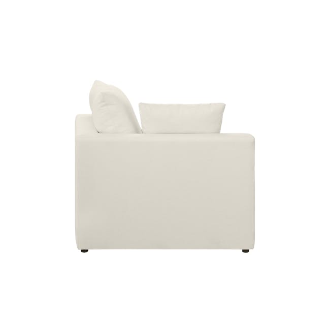 Russell 3 Seater Sofa with Ottoman - Oat (Eco Clean Fabric) - 22