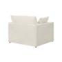 Russell 3 Seater Sofa with Ottoman - Oat (Eco Clean Fabric) - 24