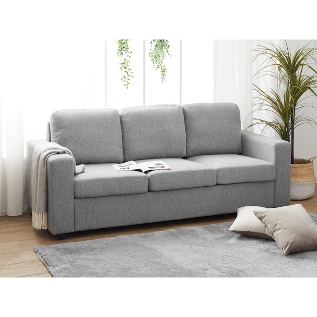 Hank 3 Seater Sofa - Siberian Grey - 1